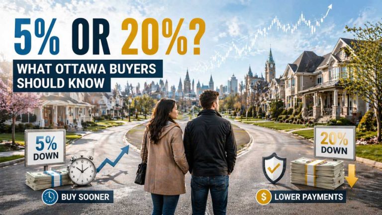Down Payment in Ottawa 5% vs 20%