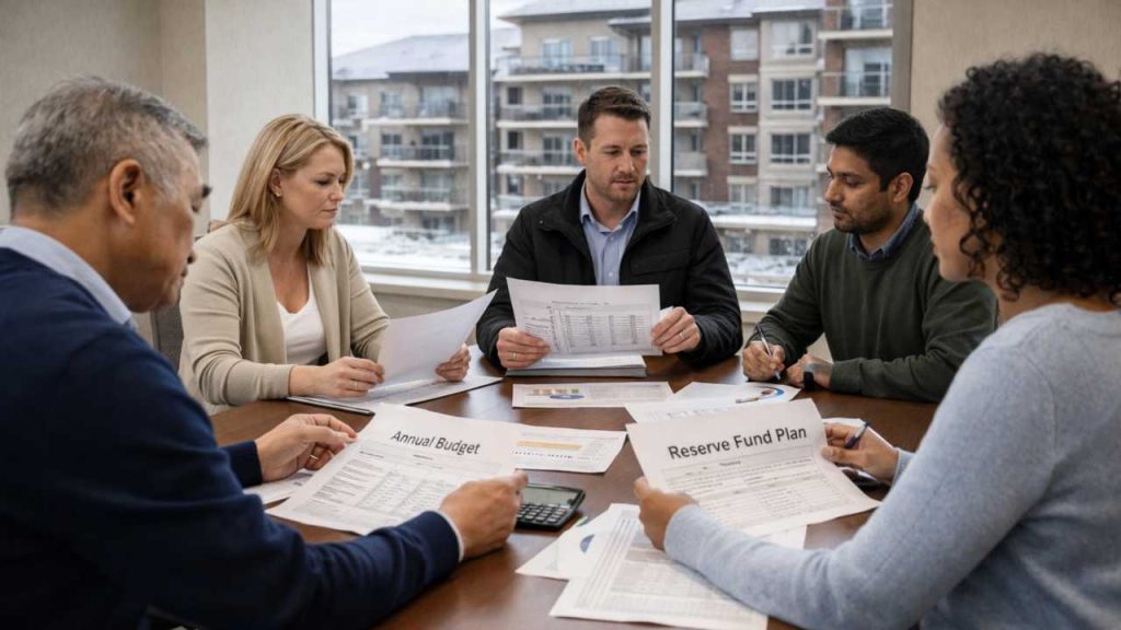 Ottawa condo board reviewing condo documents