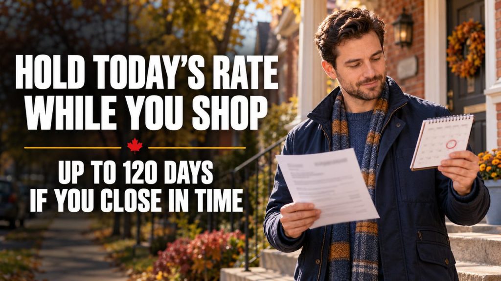 Ottawa buyer on the front step of an older brick home, holding a pre-approval letter and a calendar with one date circled